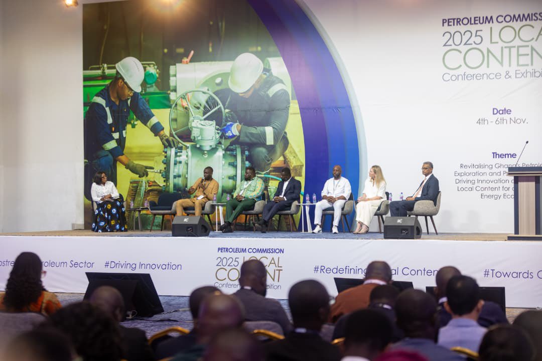 PetroleumGhana's tweet photo. Day 2 of LCCE 2025 is in session with panel discussions broadly centered on driving innovation and growth in Ghana's Upstream Petroleum industry
#petroleumcommissiongh #2025lcce #towardscompetitivelocalcontent #drivinginnovation https://t.co/ebN10OH35f