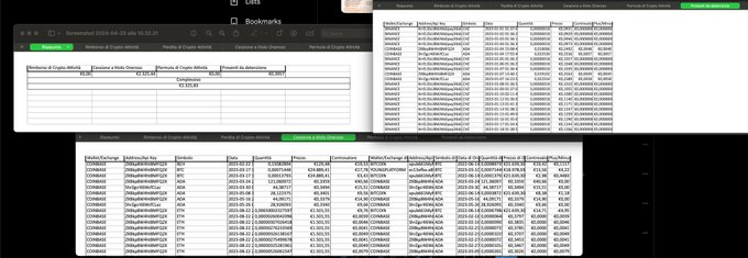 tatex_app's tweet image. Una cosa a cui teniamo molto è la QUANTITA&apos; di dati forniti in output dal nostro software:  - Quadri RW, W ed RT precompilati in ogni casella e rigo inerente le cripto attività come specificato dalla legge:  - Imposta di bollo calcolata per il periodo di detenzione e non per
