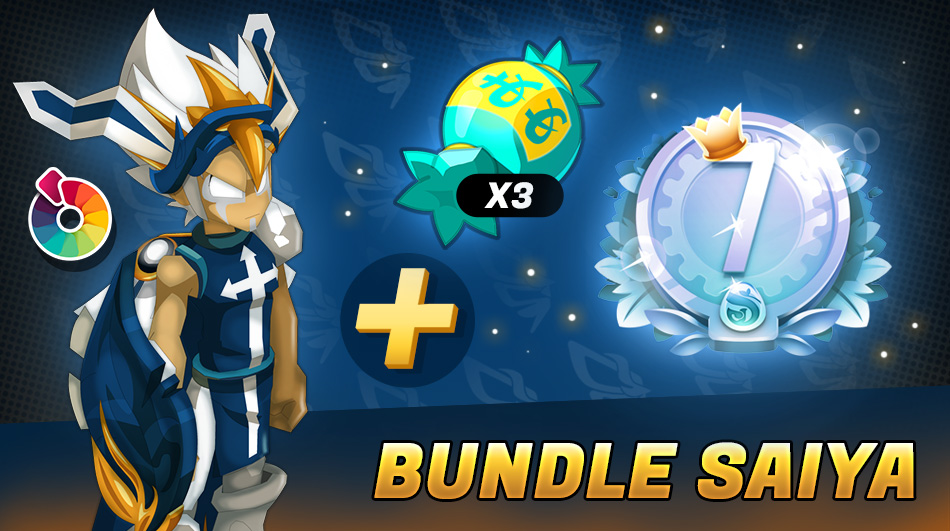 DofusTouch's tweet image. 🔥 Le bundle Saiya est disponible en boutique !

🛍️ Il contient :
- une panoplie d&apos;apparat Saiya (colorable) ;
- 3 Shigekax Coco ;
- 7 jours de Bonus Pack Elite. 💎

Profitez-en jusqu&apos;au mercredi 12 novembre à 08h00 ! ⏳