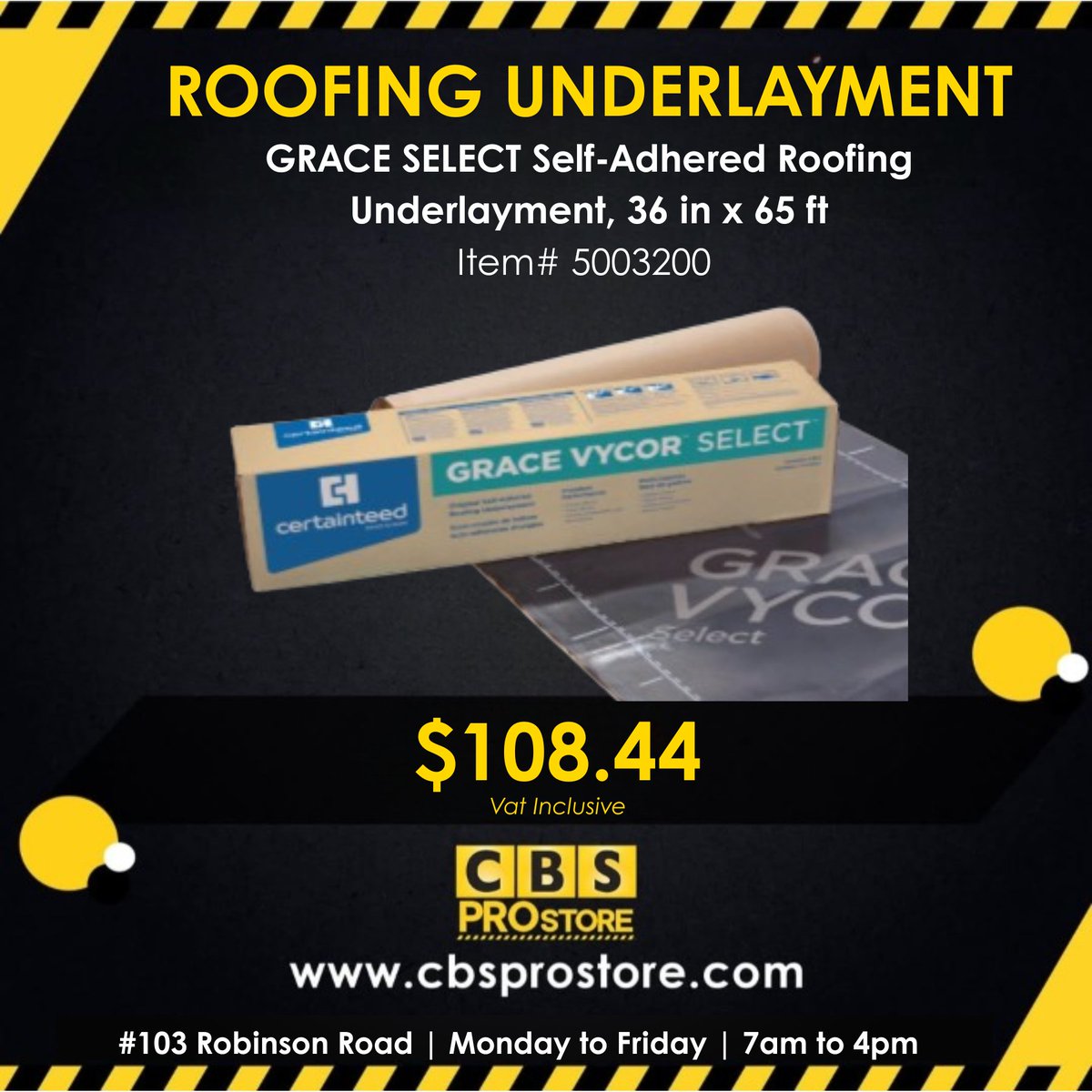🛠️ Build it right from the start. Protect every roof with GRACE Self-Adhered Roofing Underlayment — engineered for superior waterproofing, lasting adhesion, and long-term performance. It’s the trusted choice of top contractors who demand reliability on every job!