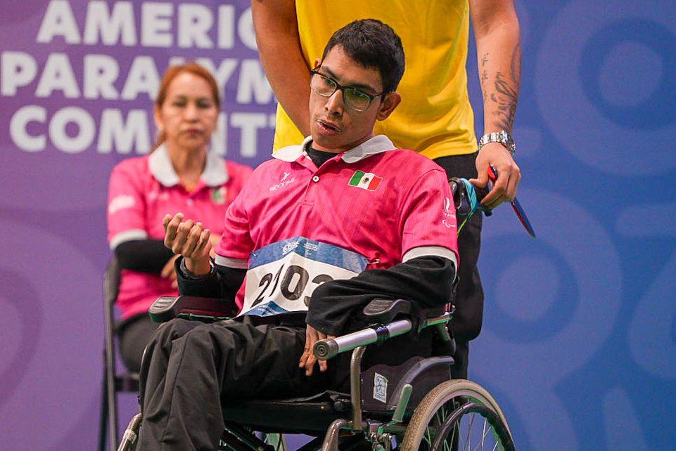 COPAME's tweet photo. En una intensa jornada de Boccia en los Juegos Parapanamericanos Juveniles Chile 2025, 🇲🇽 nuestra #Promexa, Diego Alberto Hernández Dávila, dio una gran batalla ante Canadá 🇨🇦, cayendo por marcador de 4-2. https://t.co/n8C0qzMzgs