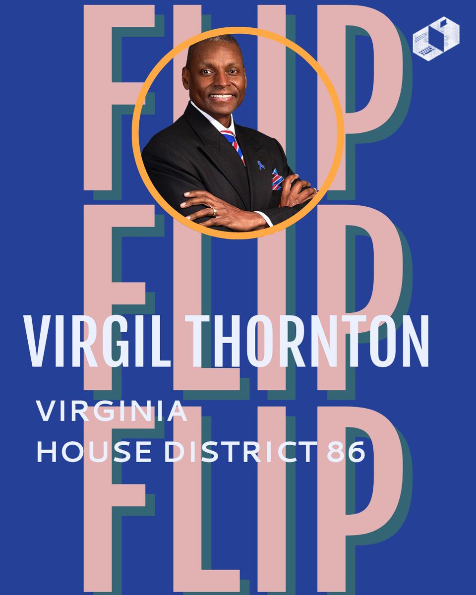 Tech4Campaigns's tweet image. 🚨Flip Alert! Congrats to Virgil Thornton, Sr for securing the Virginia House of Delegates seat for District 86!