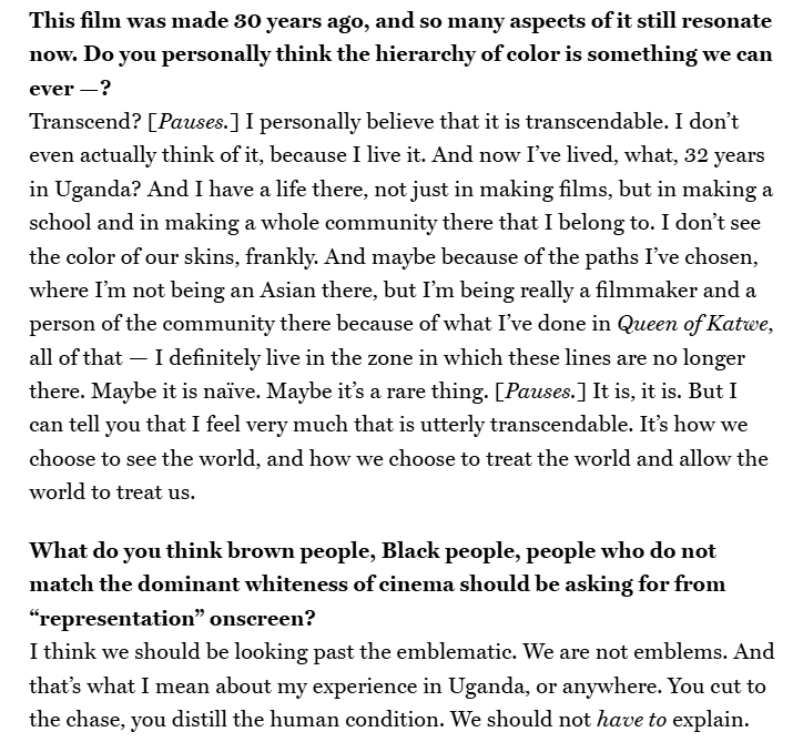 roxana_hadadi's tweet photo. I am thinking especially today about what mira nair, mother of ~newly elected~ NYC mayor zohran mamdani, told me when I interviewed her about MISSISSIPPI MASALA -- about representation and transcendence and how we should treat each other. at @vulture:

https://t.co/Hn4EOlRMJT https://t.co/1meCjAqkI4
