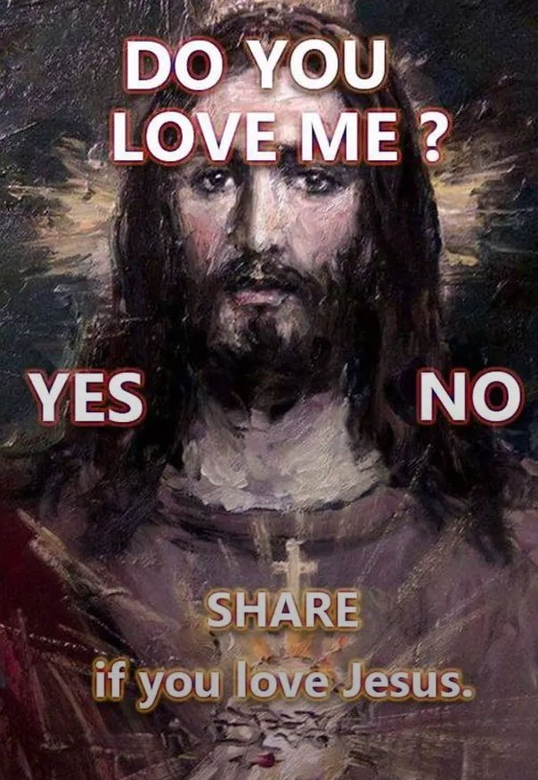 Disappoint Satan by typing "I Love Jesus!"