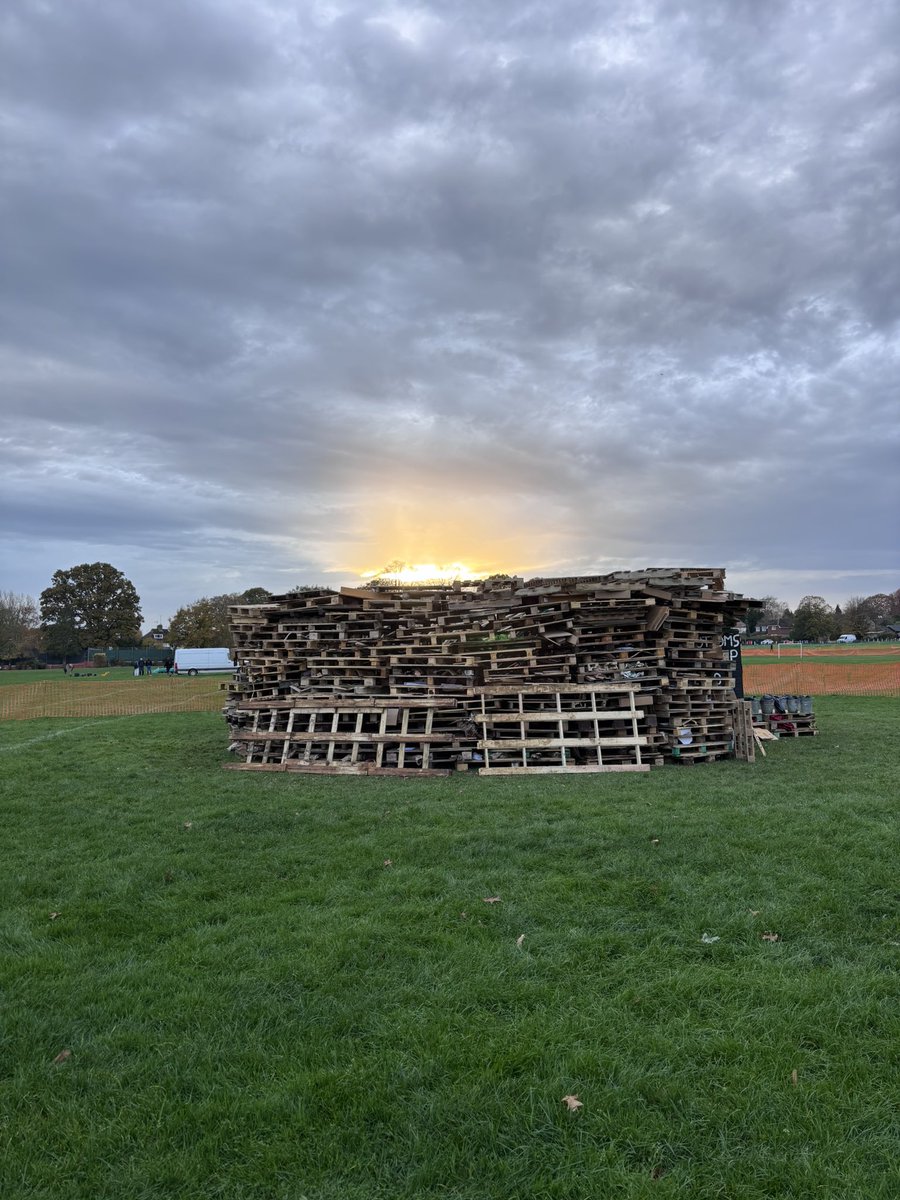 The bonfire is ready…. However you’re spending Bonfore Night, have a safe evening!