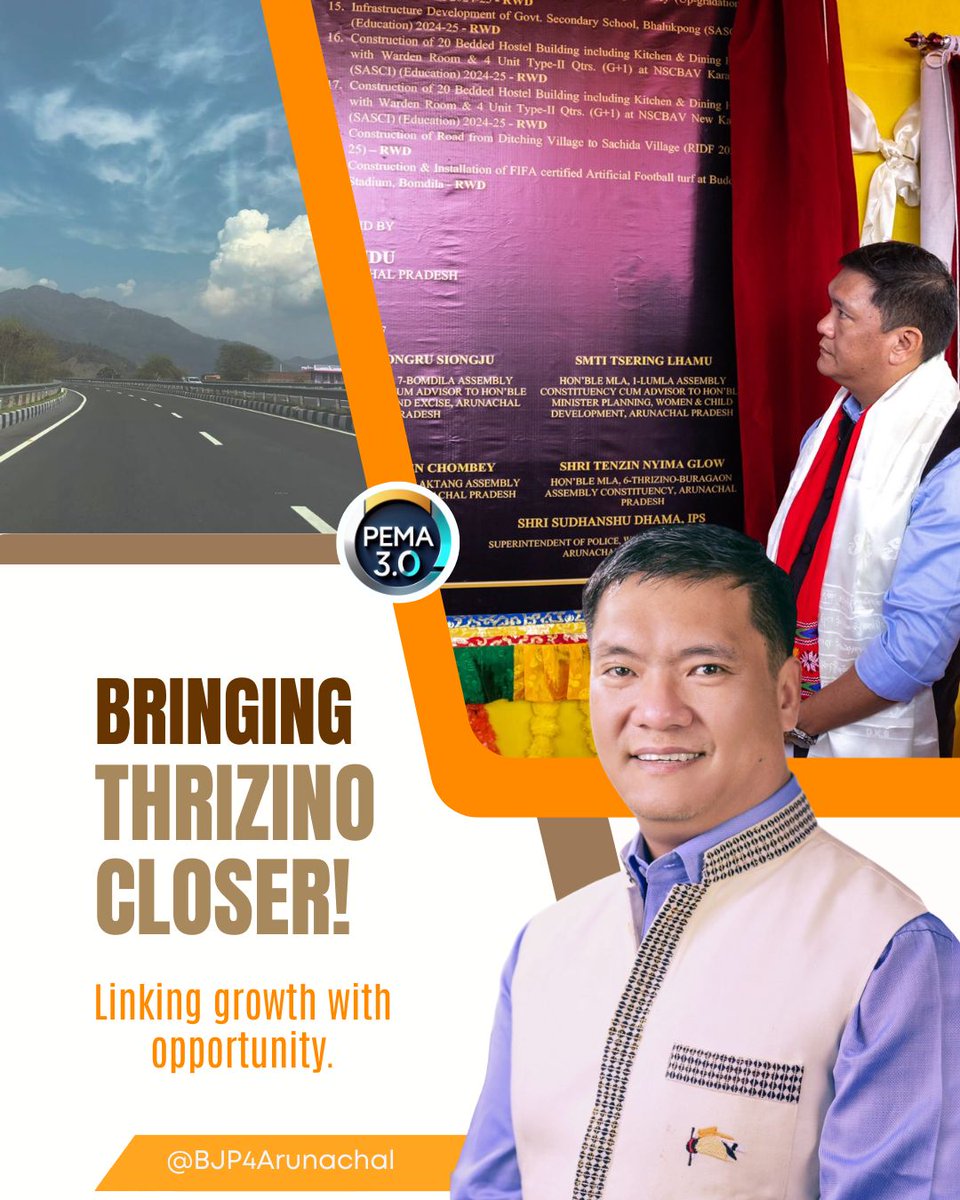BJP4Arunachal's tweet image. The Improvement of Palizi (NH-13) to Thrizino ADC HQ Road marks a milestone in improving access and mobility for citizens and businesses alike.

#Pema3.0 #RoadToProgress #InfrastructurePush #ViksitArunachal 

@BJP4India @PemaKhanduBJP @ChownaMeinBJP @TheAshokSinghal…