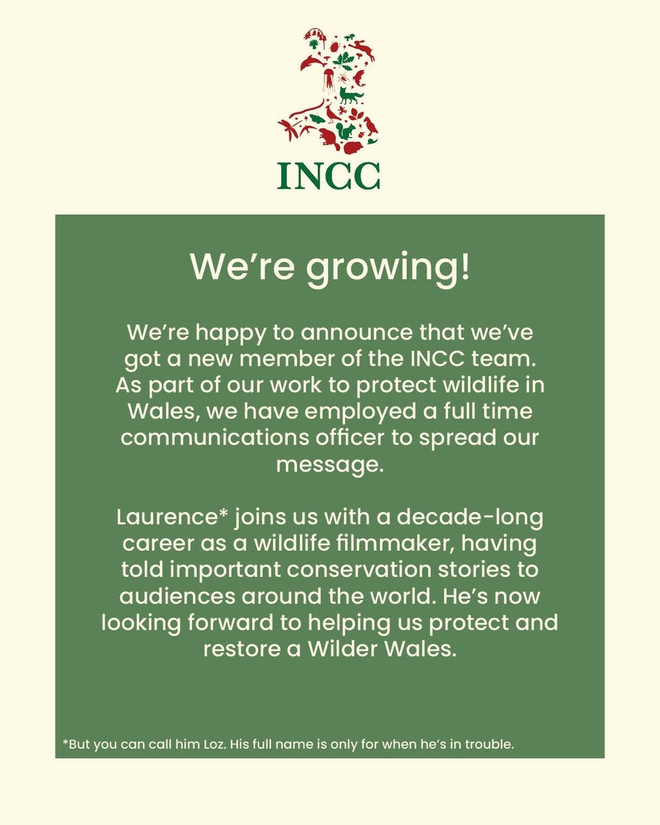 INCCymru's tweet photo. Some exciting news! #WilderWales https://t.co/Xm71fq8mme