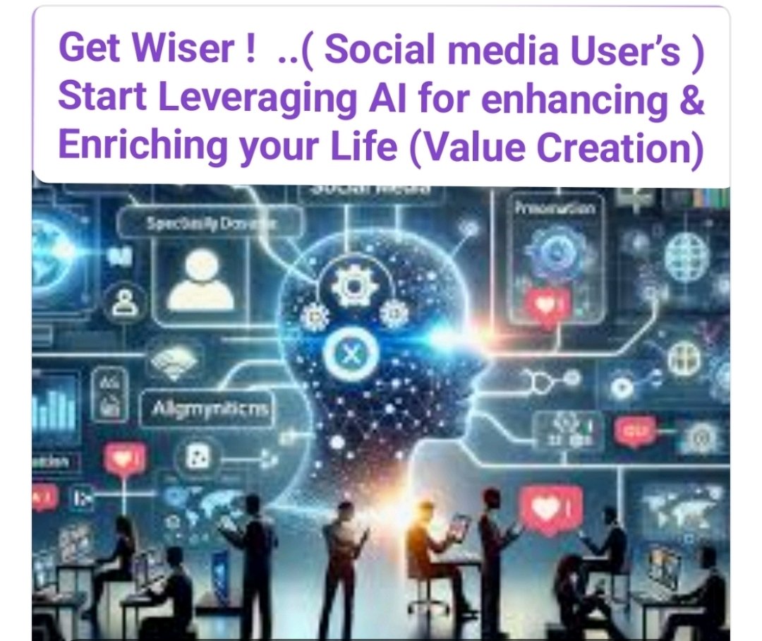 digitalxacademy's tweet image. 💥 Get Wiser....Not Just Louder!

Influencers Get ready for the Overhaul 

Social media users spend hours feeding algorithms instead of harnessing them.

It’s time to flip the script — Get wise for smartly leveraging #AI to enhance, enrich &amp;amp; create real value in life, not just…