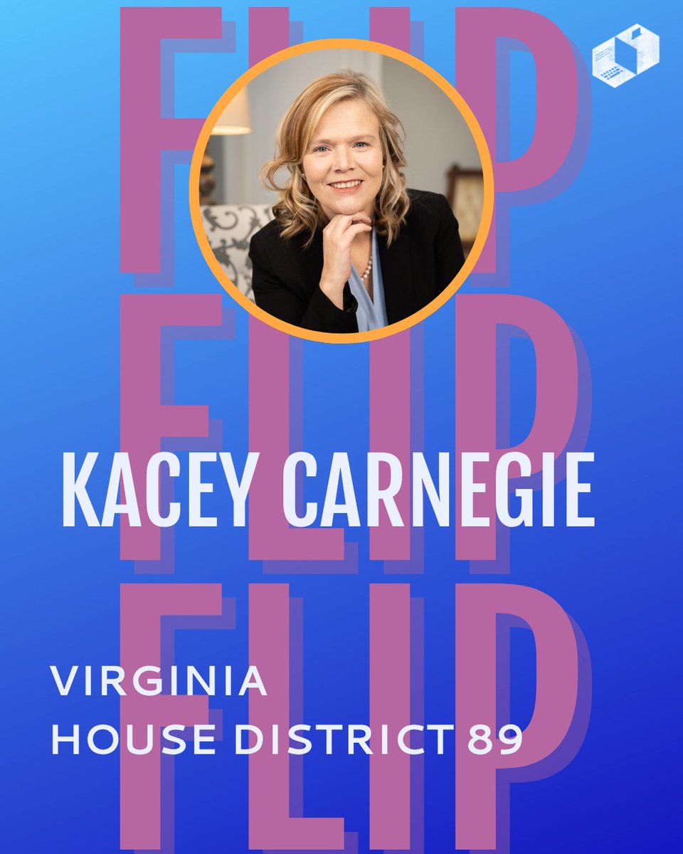 Tech4Campaigns's tweet image. 📷Flip Alert! Congrats to Kacey Carnegie for securing the Virginia House of Delegates seat for District 89! #Election2025 #TechforCampaigns