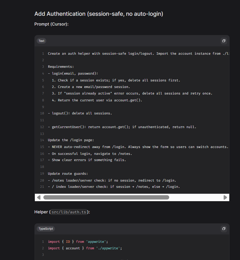 every docs platform should have this prompt section