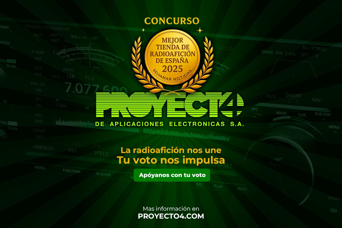 Proyecto4SA's tweet image. ℹ @selvam_noticias presenta el concurso &quot;Mejor tienda de Radioafición en España&quot;
Entre todos los votantes sortearan una suscripción por un año al club Selvamar.
📆1 -11 a 31-12-2025 
La radioafición nos une tu voto nos impulsa.
🔗n9.cl/gpf1s