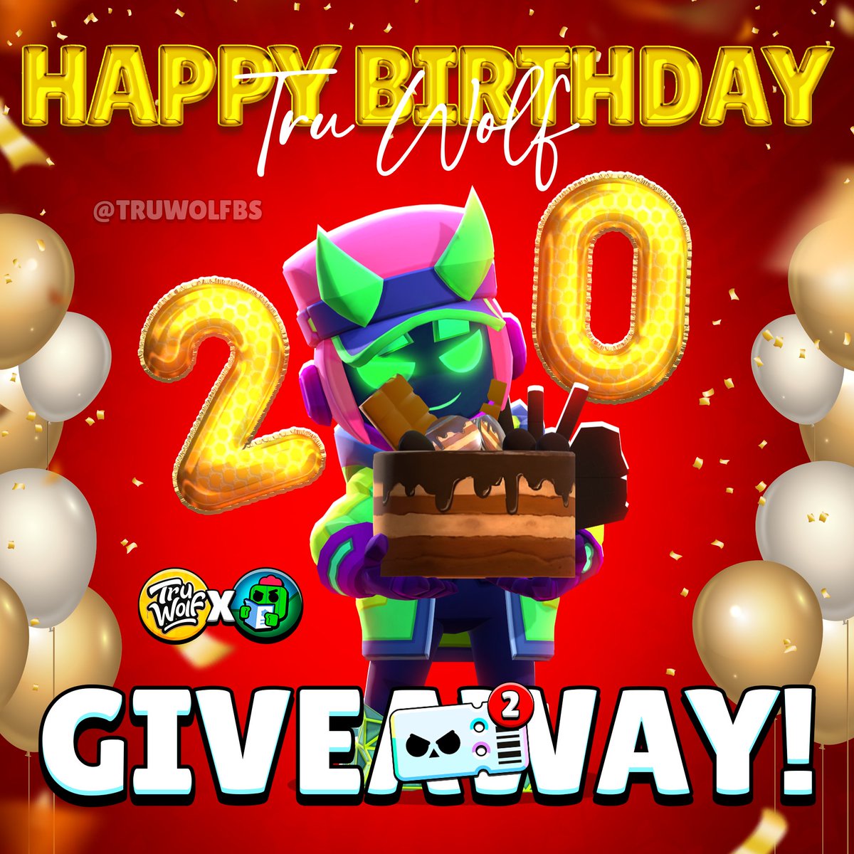 Tru Wolf is turning 20! 🥳

2x Brawl Pass Plus Giveaway! 🎁✨

TO ENTER:
👤 Follow: <a href="/TruWolfBS/">Tru Wolf</a>
👤 Follow: <a href="/BrawlStarsBTLN/">BTLN</a>

❤️ Like
🔄 Retweet
💬 Comment: "BP+"
⚠️ Winner in 4 Days!

🍀 Good luck!

#BrawlPassPlus #Giveaway #BrawlStars