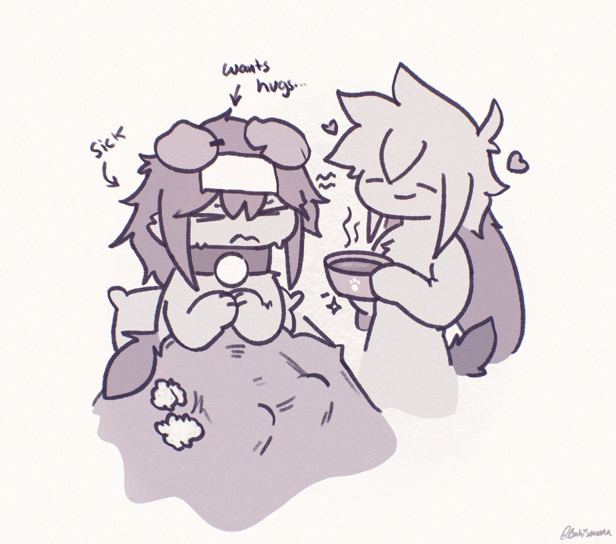 BahJennaa's tweet image. Puppy is sick…