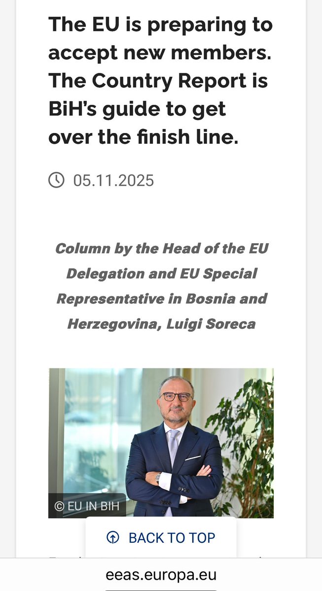 adicerimagic's tweet photo. “The first 🇪🇺–🇧🇦 intergovernmental conference could be organised before the end of the year if all conditions are met,” says 🇪🇺 ambassador Luigi #Soreca.
Adding that:
“One of the reasons we are so eager to formally launch the accession negotiations is that this offers an opportunity to discuss 🇧🇦’s governance structures in a comprehensive and structured way, with greater support from the broad expertise within the European Commission.
The accession negotiations framework … provides the best tool to help the country build more functional democratic institutions, enabling it to succeed and rightfully take its place in the 🇪🇺.”
Fully agree!
https://t.co/T2YzsLRIq4
