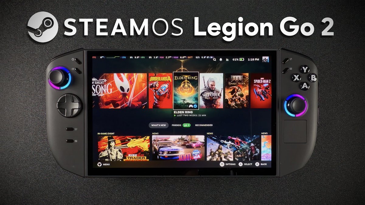 SteamOS on Legion Go 2 Is Almost Perfect! You Have to See This! <a href="/Lenovo/">Lenovo</a> <a href="/AMD/">AMD</a> <a href="/valvesoftware/">Valve</a> 
youtu.be/4mJa8_6HkRU