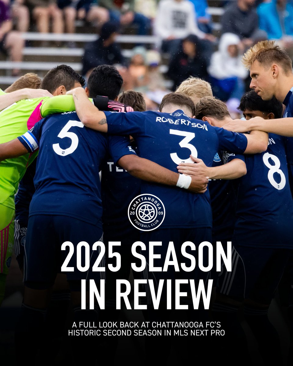 ChattanoogaFC's tweet photo. A history-making 2025 season for Chattanooga's club. 

✅ First-ever MLS NEXT Pro playoff spot
✅ First independent club in league history to host a home playoff match
✅ Second-highest total attendance record of more than 70,000 fans

📰: https://t.co/9EWWuBVlNH https://t.co/HSD0i8TUrt