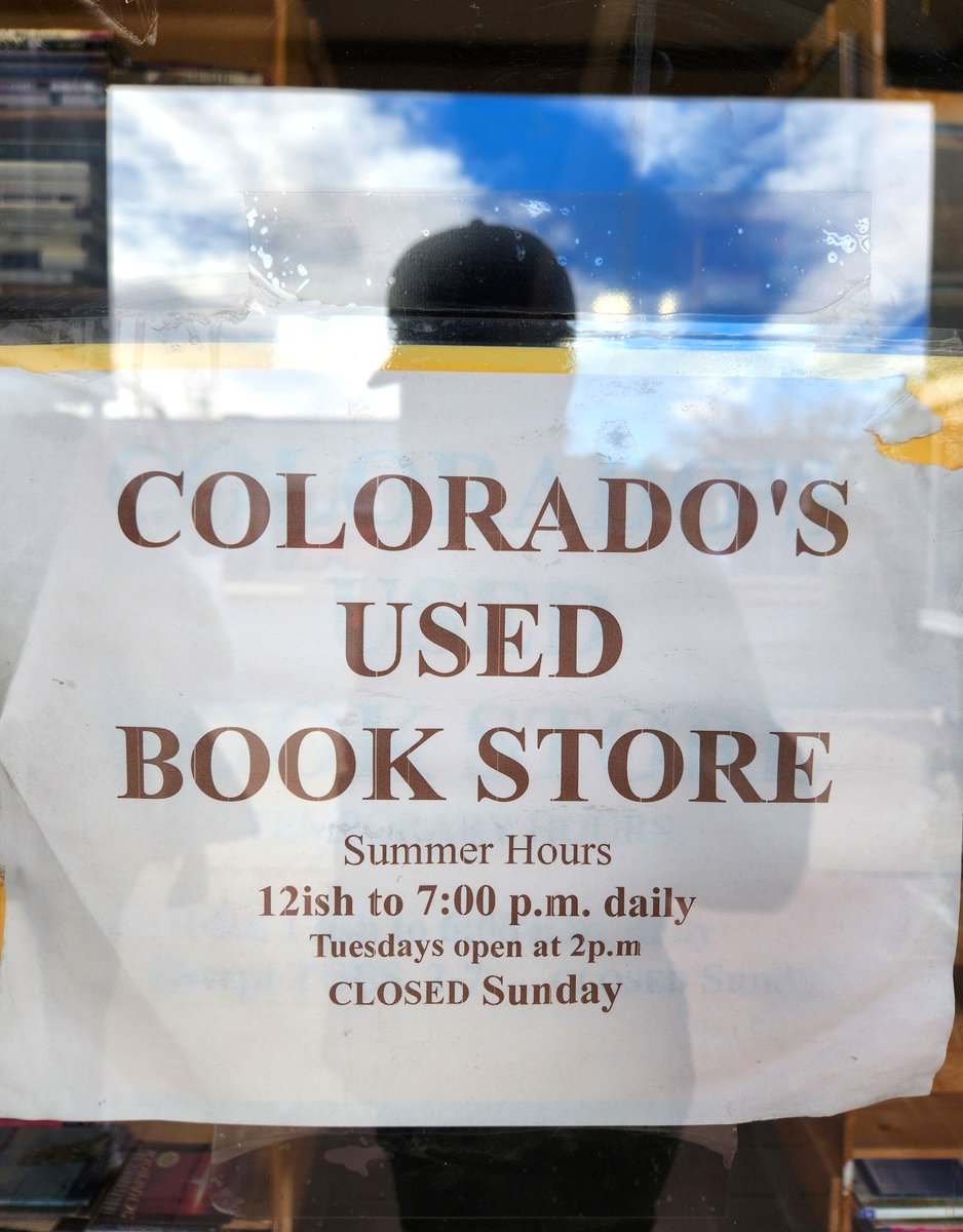 loganletsgo's tweet image. You know you found a book store with a "small town" feel when the sign looks like this

Last week it read "Closed Thursday for cataracts surgery"