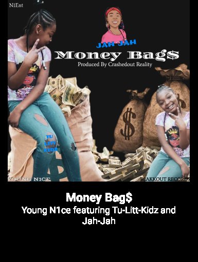 YoungNice20's tweet photo. Check out this song! Money Bag$ by Young N1ce featuring Tu-Litt-Kidz and Jah-Jah … https://t.co/fiMu0ypN11 https://t.co/ed8wXmmK1Q