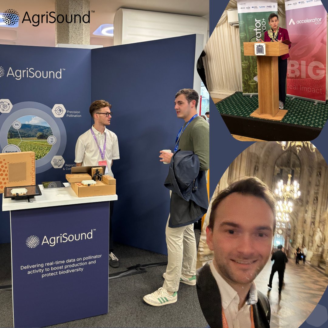 AgriSoundTech's tweet image. What a day! 🎉

Thanks to the #100PlusAccelerator team for an incredible #DemoDay in London.

We loved sharing how AgriSound is using sound + data to help farmers boost biodiversity and sustainability. 🌿🎧

#AgTech #Sustainability #Innovation