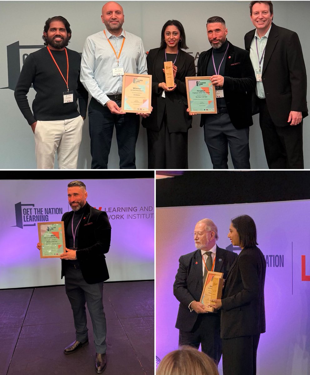 Yesterday, our Newham Learning &amp; Skills team was proud to attend the Get the Nation Learning Awards with partners <a href="/Lendlease/">Lendlease</a> and <a href="/Barclays/">Barclays Bank</a> East Ham. 🌟

Congrats to Lendlease for winning ‘Net Zero Hero of the Year’ and to Barclays for a top 3 spot in ‘Employer of the Year’! 👏