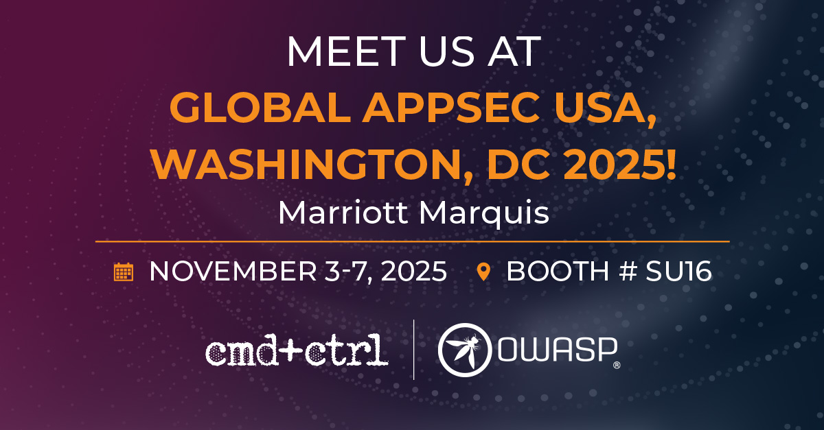 We’ll be at <a href="/owasp/">OWASP® Foundation</a>'s Global AppSec USA starting tomorrow in DC!

📍 Booth #SU16
📅 November 6–7 (conference dates)

Swing by to talk practical, hands-on AppSec training.

 Learn more: owasp.glueup.com/event/owasp-20….

#OWASP #AppSec #SoftwareSecurity