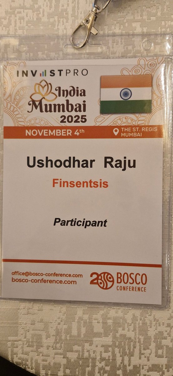 ushodharraju's tweet photo. Honored to be part of @BoscoConference 2025 at St. Regis Mumbai 🇮🇳

Also proud to represent our Telugu states' vision &amp; my startups @exelytix @finsentsis on this platform.

Would love to connect with @KTRBRS sir @naralokesh sir to share my startup innovations if you allow me 🙏 https://t.co/PX98gDNwiA