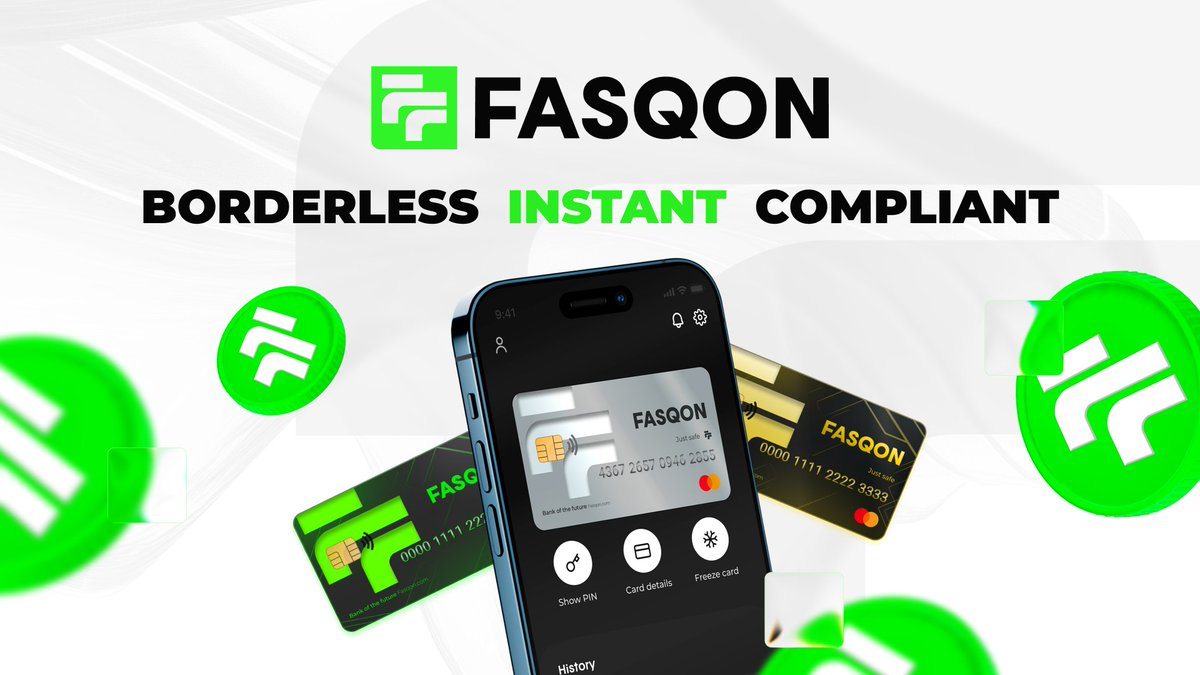 Freelancers, creators, and digital entrepreneurs are tired of banks that can’t keep up with the digital economy. 

Fasqon bridges Web3 and traditional finance 🟩

As a crypto-native neobank backed by Bison Bank (EU) and a network of Tier-1 fintech partners, Fasqon integrates