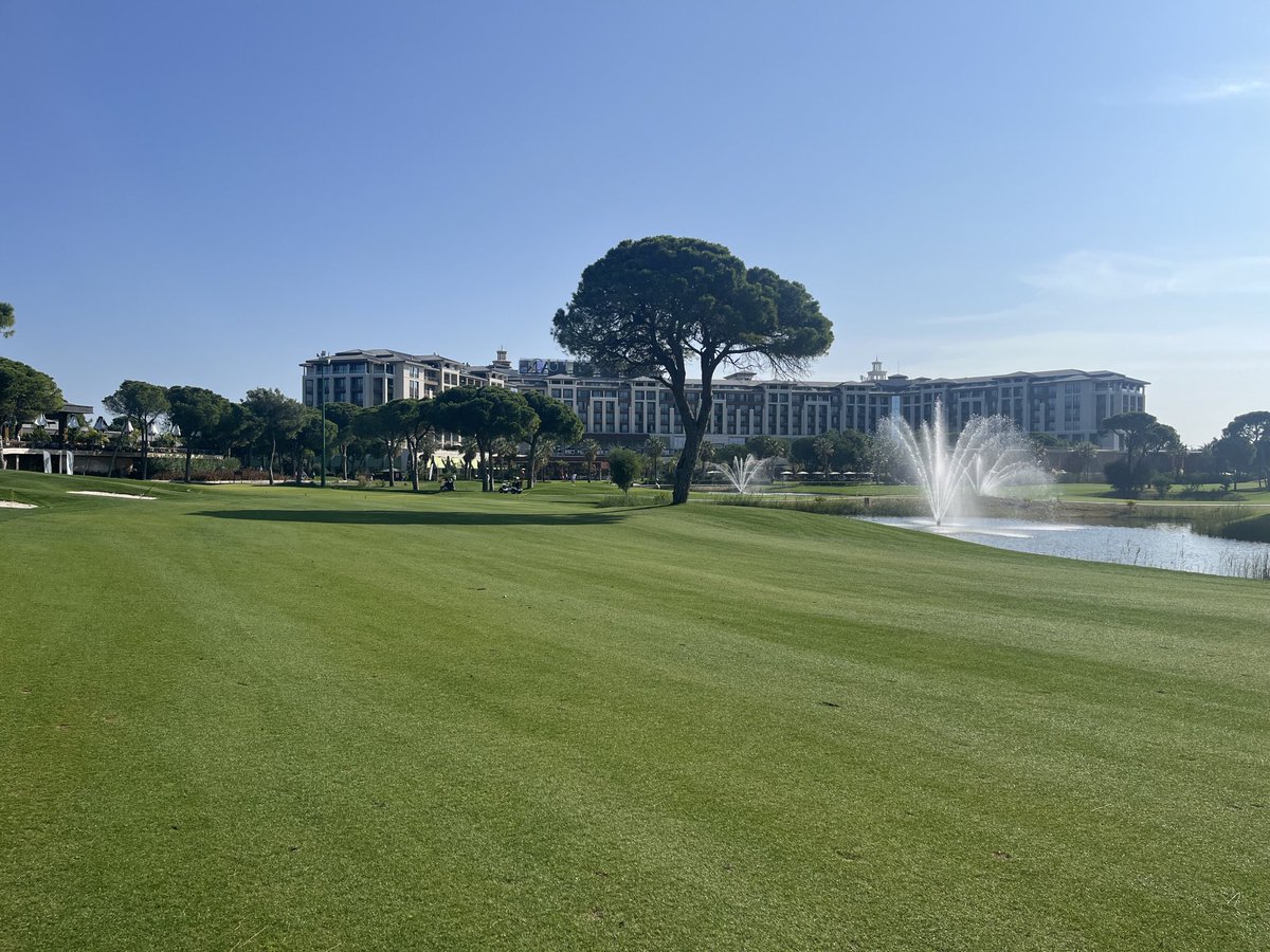 Beautiful weather in Turkey and the first two courses are done. The golf is slowing the drinking down which is probably a good thing as we have 5 more nights ahead 🙈😂. Newcastle game kicking off at 11pm here so may need to pace myself tonight!