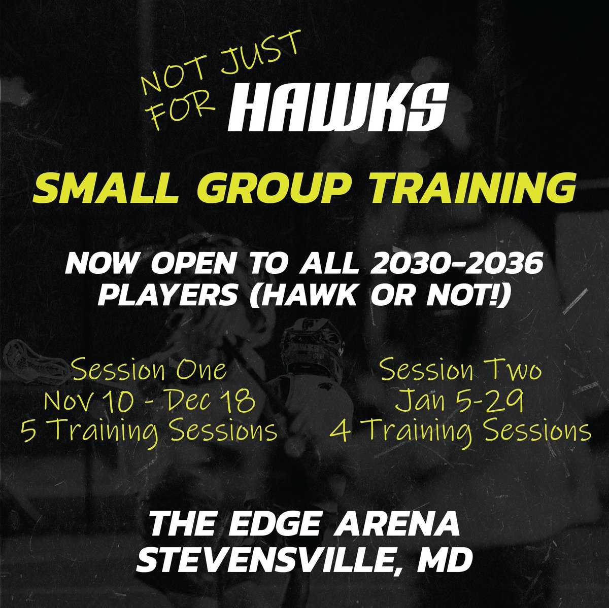 Calling all 2030-2036 athletes looking for specialized small group training - Session One starting soon! Register here: annapolishawks.com/small-group-tr…