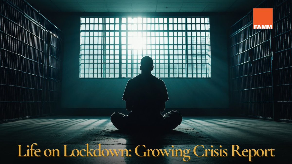FAMMFoundation's tweet image. 🚨 NEW REPORT 🚨 FAMM’s &quot;Life on Lockdown: A Growing Crisis&quot; exposes the harsh reality that 22% of the U.S. prison population is under lockdown daily. Learn how overcrowding &amp;amp; understaffing fuel this crisis—and what we can do to fix it.

Read more:
pulse.ly/xvgwydvjcg