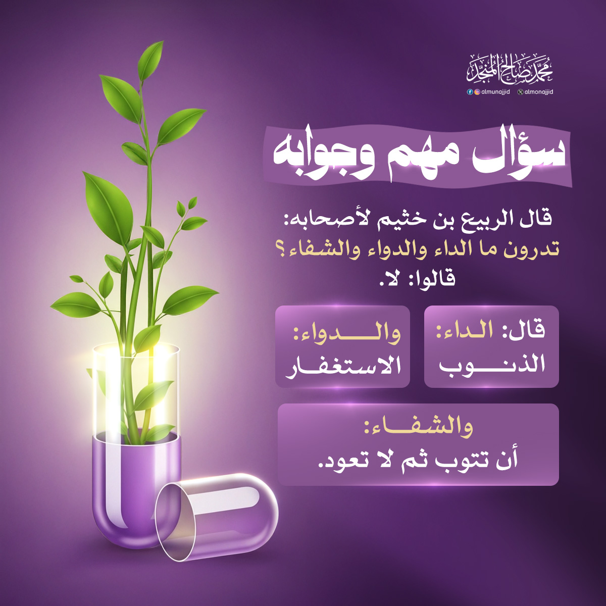 محمد صالح المنجد (@almonajjid) on Twitter photo 