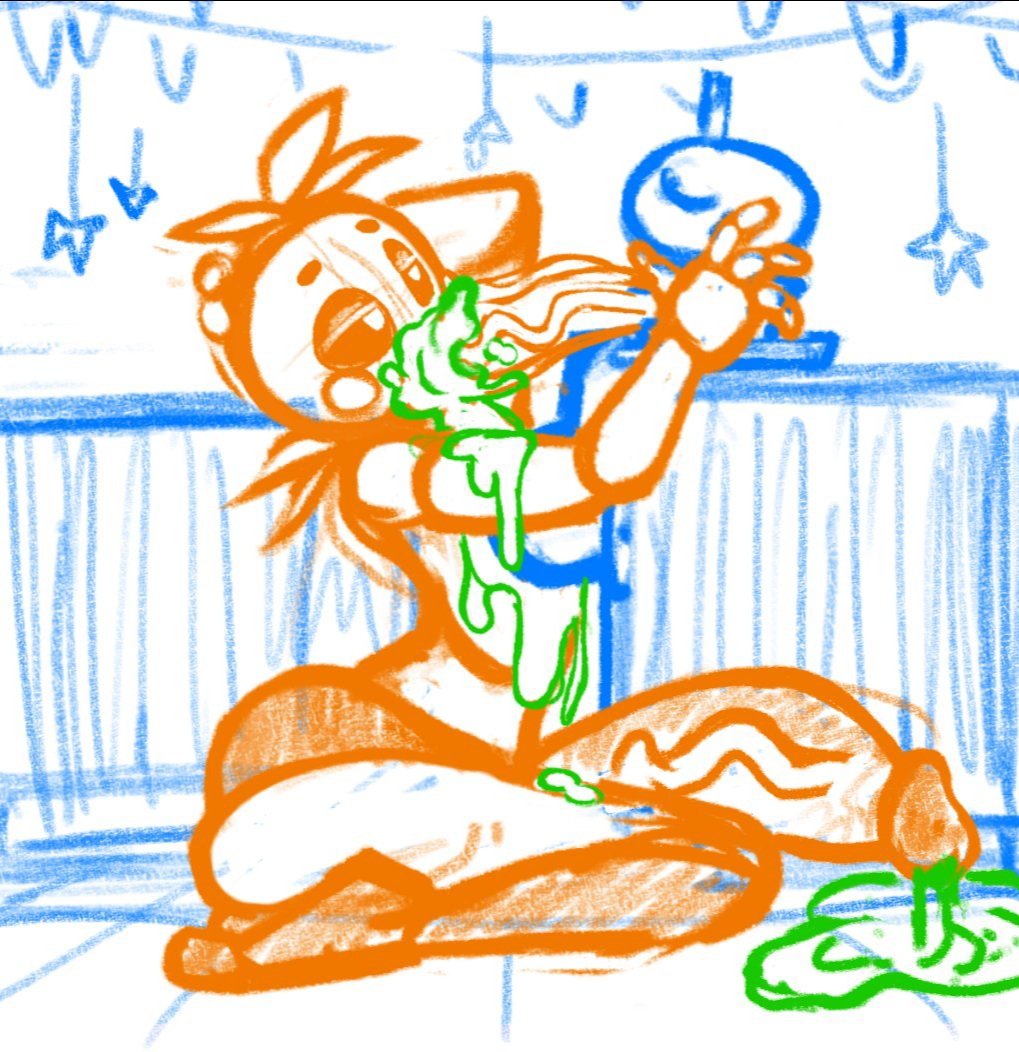 Chica loves her cupcake with a little extra frosting!