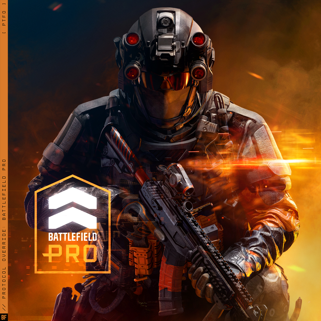 Battlefield's tweet image. Be the first to the frontline with BF Pro:

⏩ 25 Tier Skips
🔓 6 exclusive instant unlocks
🖥️ Host a 100-player persistent Portal server
🎯 A dedicated bonus path + more

The #Battlefield6 Phantom Edition includes one BF Pro Token, redeemable for a Season of BF Pro.