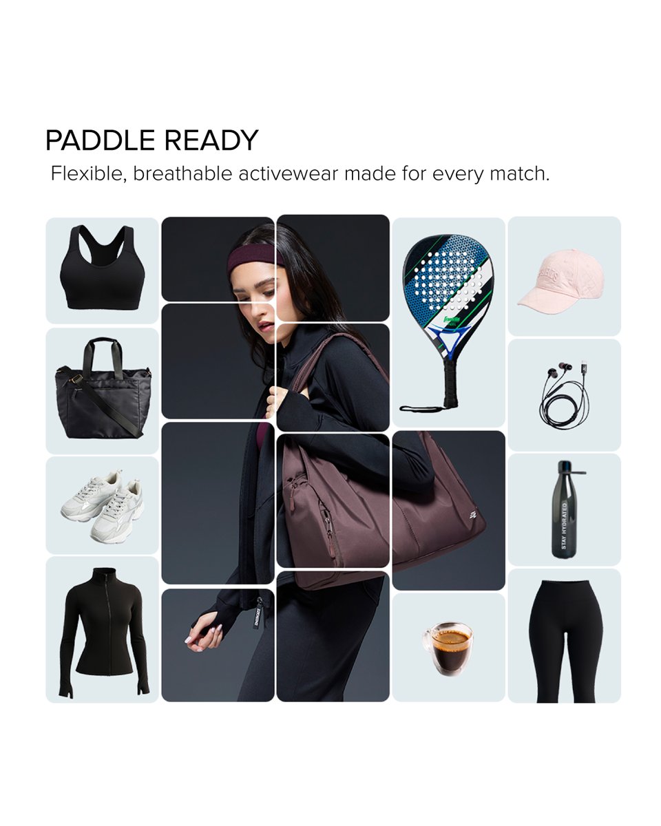 maxfashionMENA's tweet image. Strong sessions start with the right essentials.
For yoga flows 🧘‍♀️ to paddle play 🎾. Discover the new collection designed to move with you.✨

#MaxFashion #MyMaxStyle #ActiveEssentials #MaxMen #TrainInStyle #BreathableGear #PerformanceReady
