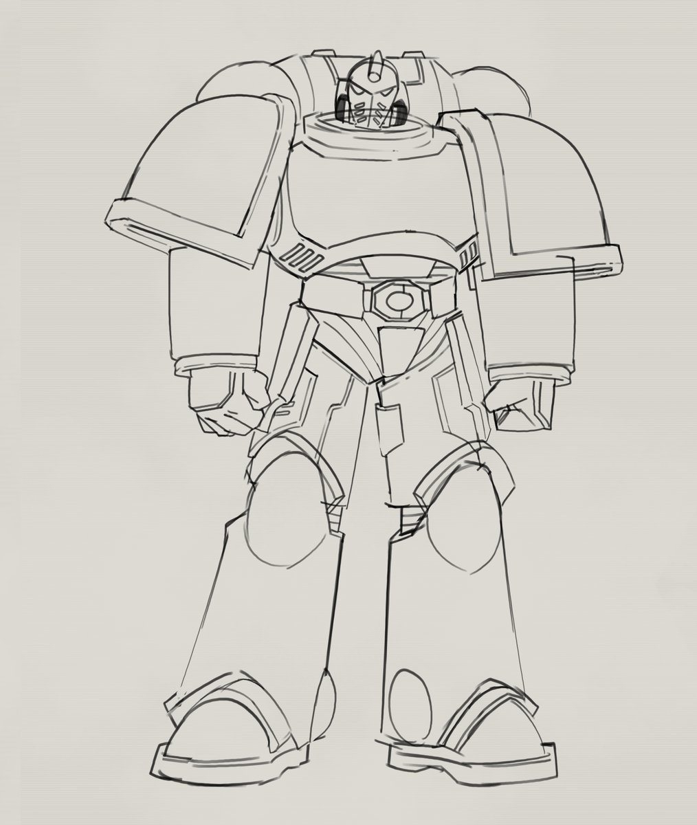 Trying to find an armor shape for space marine I like.