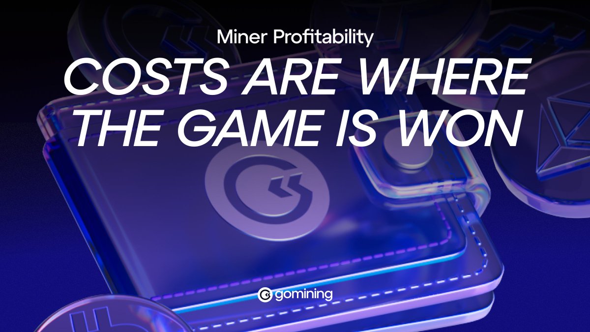Bitcoin miners can’t control BTC’s price or network difficulty, yet some consistently stay ahead.

What do they know that others miss?

We broke it down in full. Read the article here: gomining.com/blog/miner-pro…