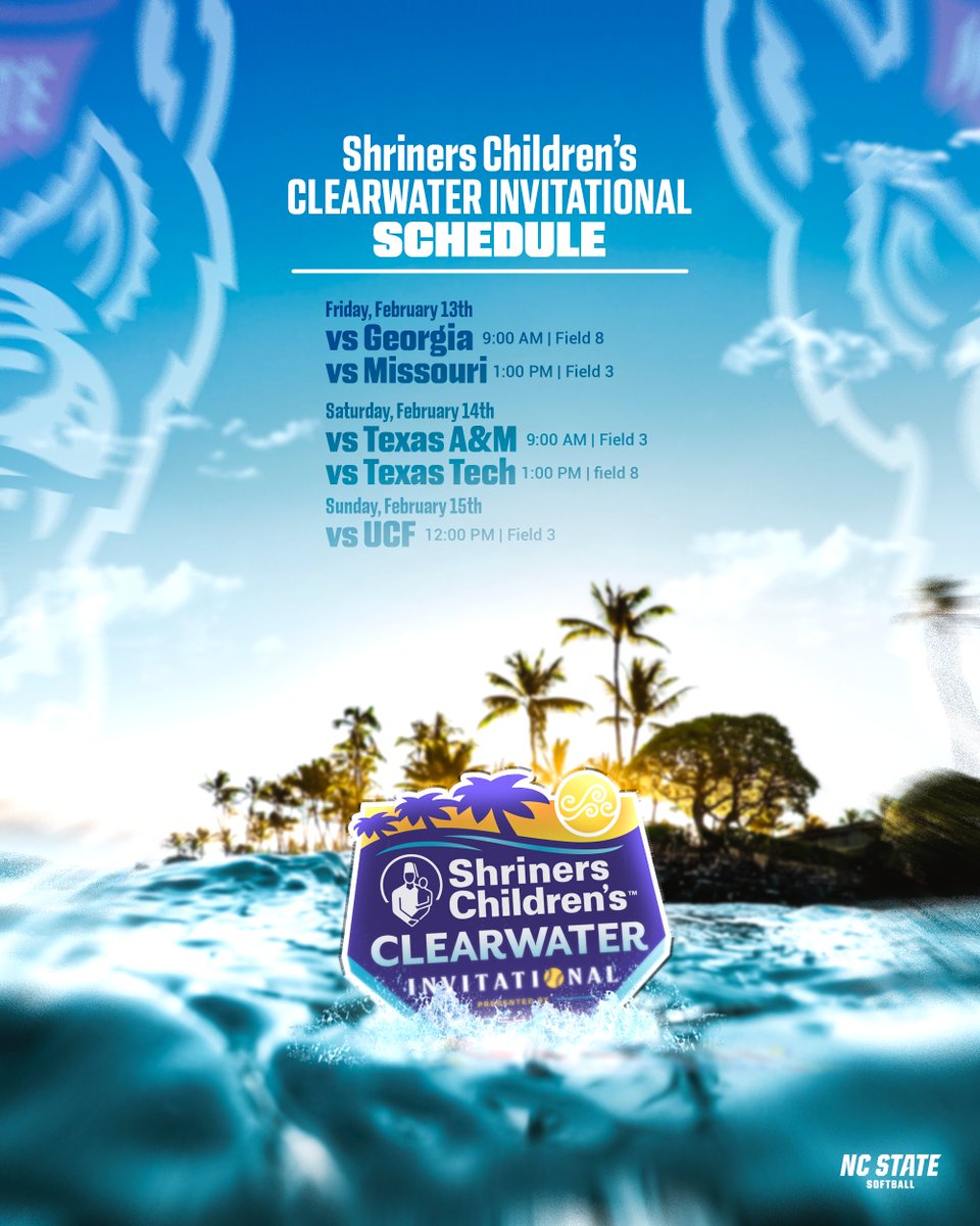 Our schedule for Clearwater is locked in🔒