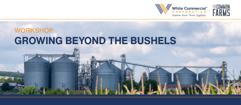 White Commercial and UnCommon Farms present:  Growing Beyond the Bushels ... a workshop for those seeking conversations regarding successful grain merchandising practices, ag-business succession and HR.

Clayton, Missouri
December 2–3
Learn More:  hubs.la/Q03QLtq30