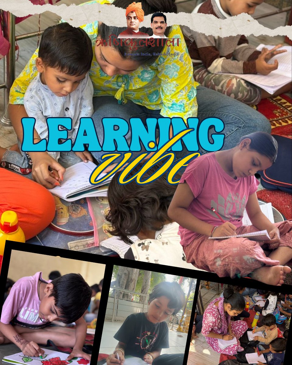 rishikulshala's tweet image. October at Rishikulshala — a month of smiles, learning &amp;amp; growth! 
From stories &amp;amp; meditation to creative activities, our children keep shining brighter every Sunday. ✨
👉 Support their journey
#Rishikulshala #EducationForAll #SocialImpact #FromMarginsToMainstream