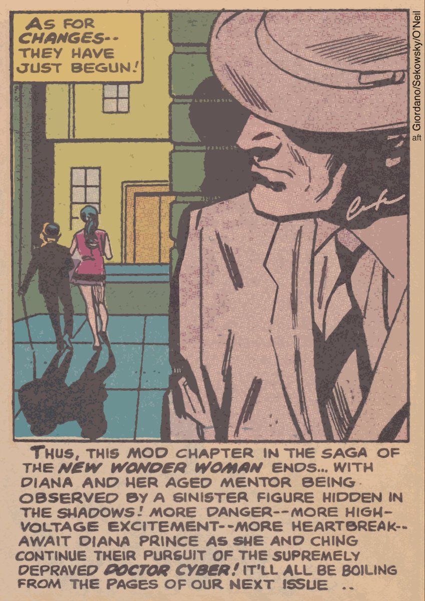 #OnThisDay in 1968 #TimTrench debuted in #WonderWoman #comics #180 #StLouisPrivateEye who saves #DianaPrince #TheNewWonderWoman &amp; #IChing outside of #Di’s #mod #boutique ends up getting #kidnapped &amp; laterDeparts the nowPowerless #Amazon’s orbit with payoff of #DrCyber’s #rareGems