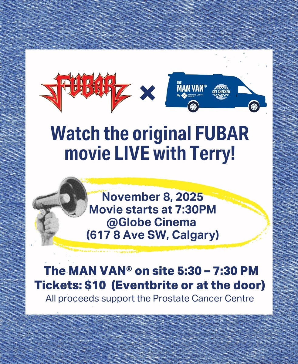 Dave Lawrence's, the Canadian actor &amp; producer who starred as Terry Cahill in the cult classic mockumentary films “FUBAR” (2002).
Dave faced prostate cancer head-on. Get tested early. It matters.💙
Link in bio 💙