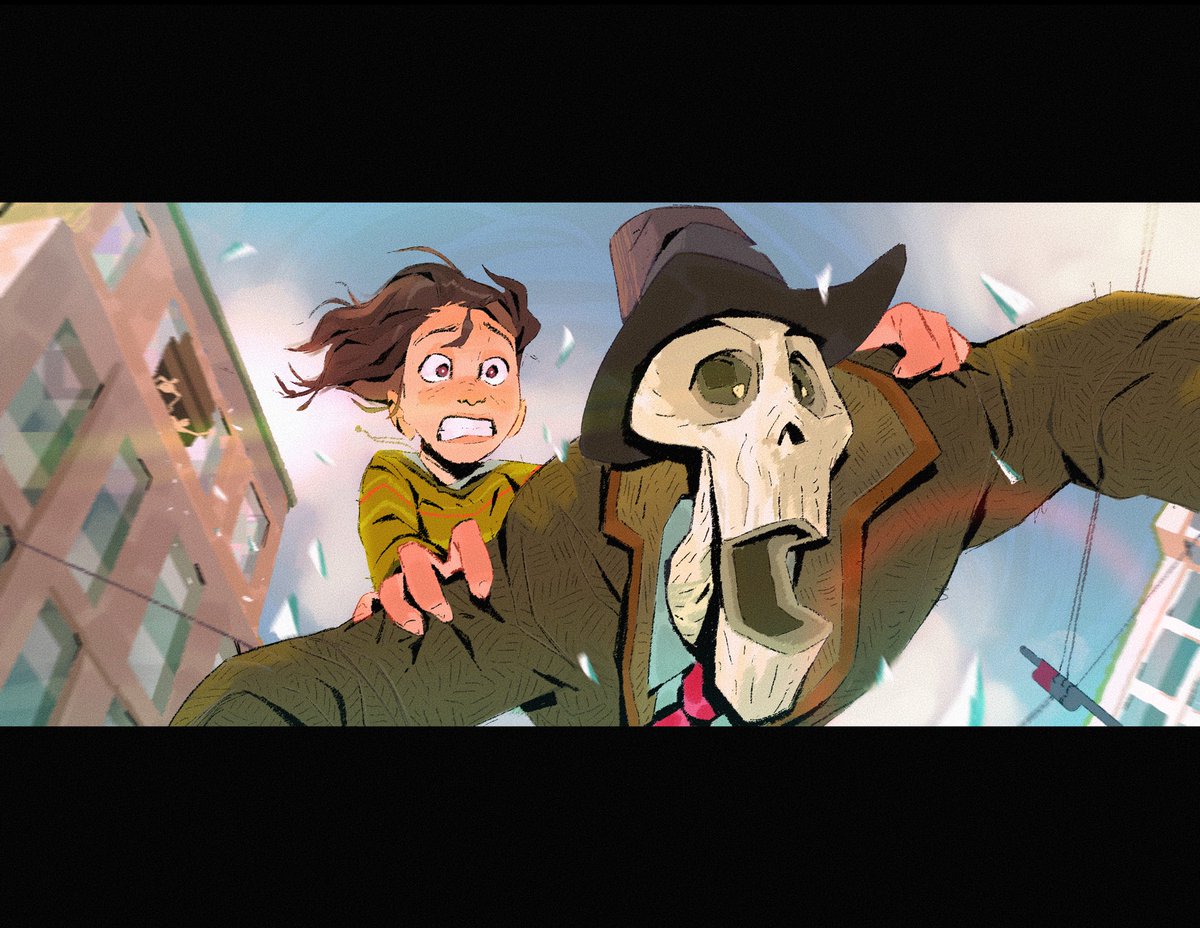 AAAAAAAA - key-shot for my skulduggery pleasant portfolio project