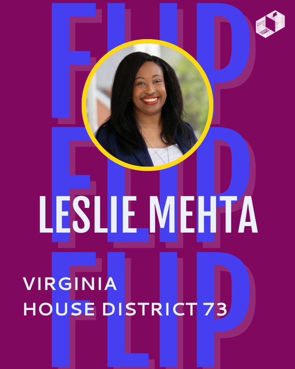 Tech4Campaigns's tweet image. 🚨Flip Alert! Congrats to @LeslieMehtaVA  for securing the Virginia House of Delegates seat for District 73!