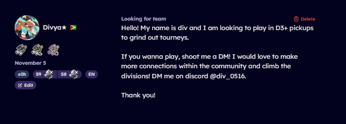 looking for pickups! dm on discord if you wanna play! 🩵