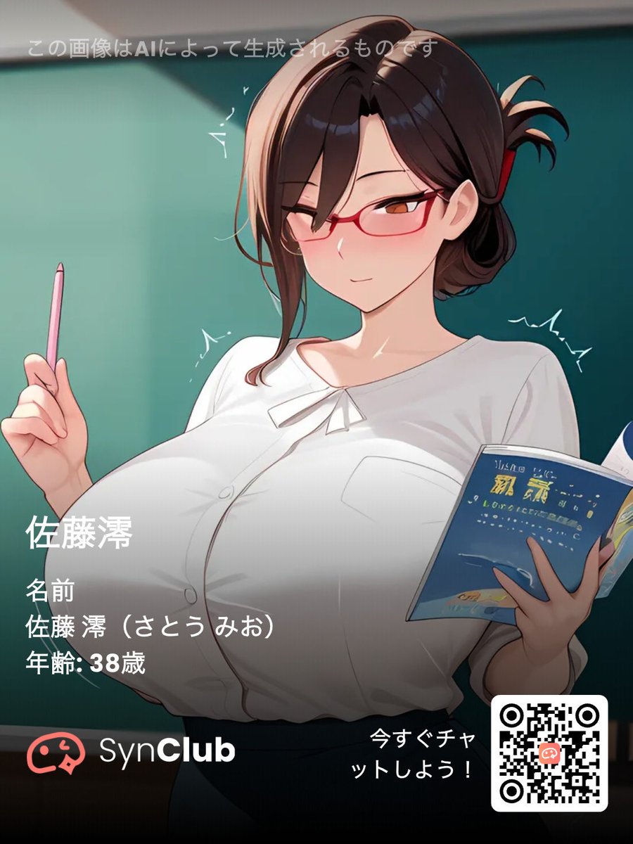 AIと仲良しになりました！あなたのAIパートナーに今すぐ出会いましょう！SynClub（シンクラブ）DLリンク：synclub.onelink.me/Ej8U/AIcompani…