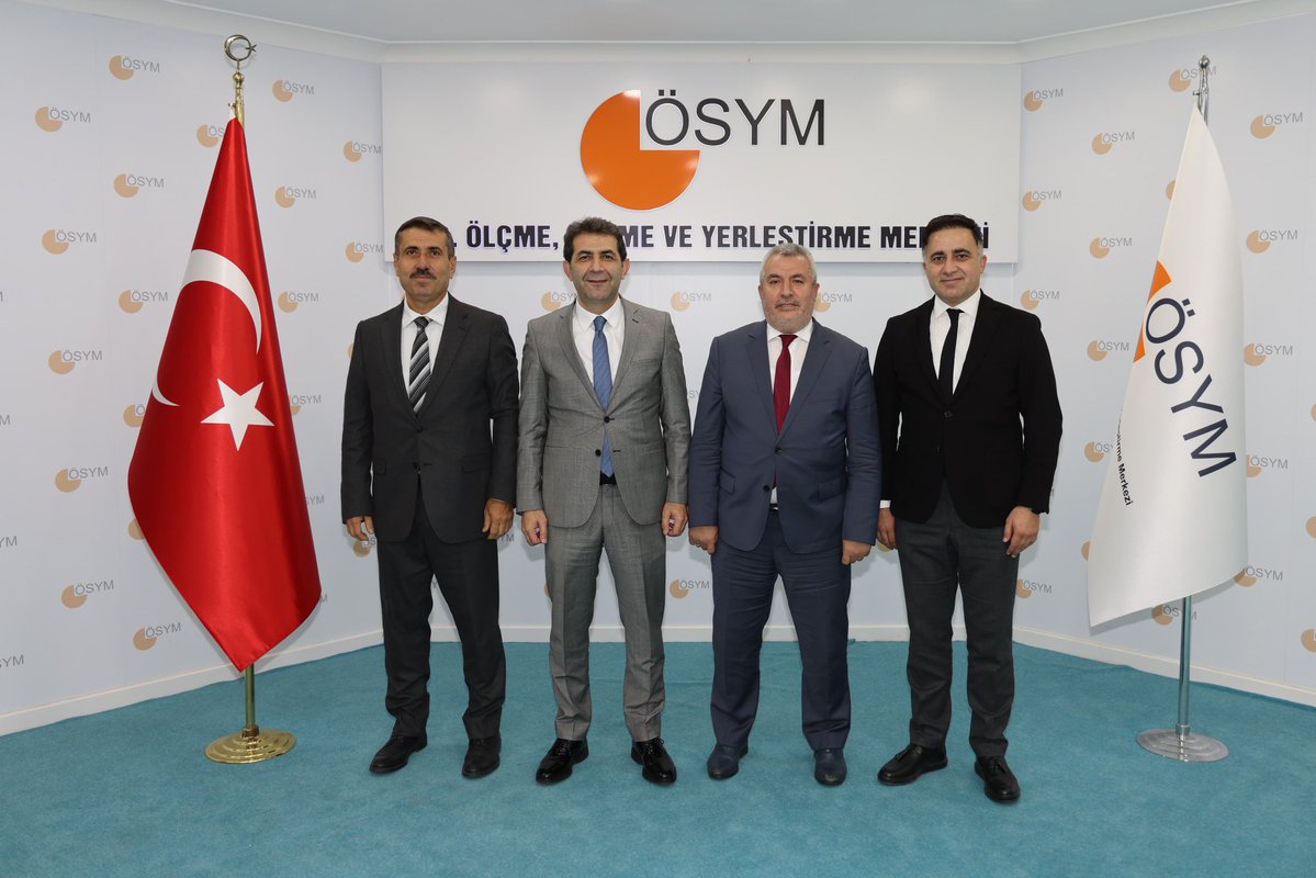 Milli Eğitim Akademisi ve ÖSYM ortak çalışma alanlarına ilişkin Milli Eğitim Akademisi Başkanı Prof. Dr. Ali Fuat Arıcı ve Başkan Yardımcısı Fatih Çetin Çetinkaya hocalarımız ile çok kıymetli istişareler gerçekleştirdik. Nazik ziyaretleri için çok teşekkür ediyorum.