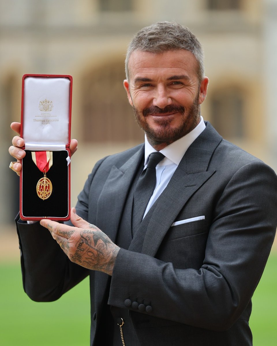 Sir David Beckham!🎖️❤️

#Beckham #DavidBeckham