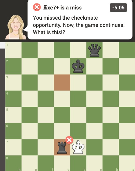 HarryRamstrong's tweet image. @AnnaCramling  I missed the checkmate opportunity? Whatever do you mean? 😏 #chessbot

Check out this #chess game: Skarlet_X vs rangstorm - chess.com/live/game/1451…