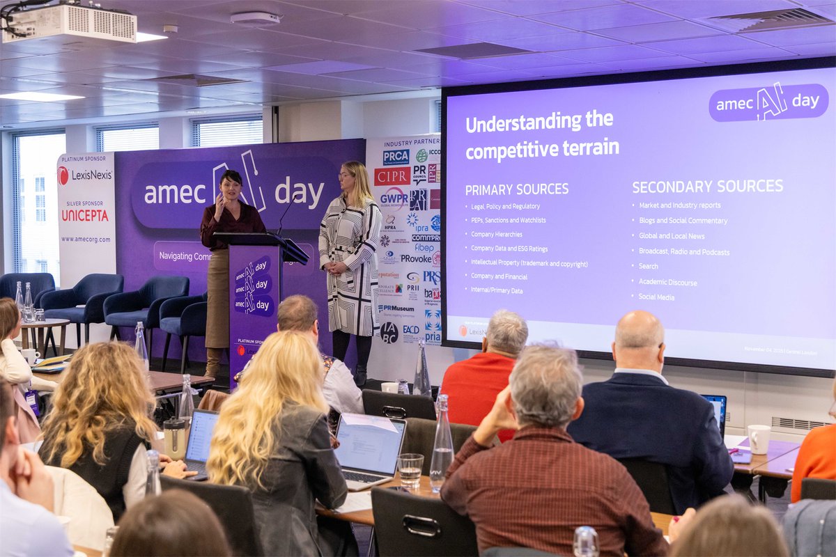 TVEyesInc's tweet image. Reflecting on AMEC AI Day, where AI’s impact on communications took center stage. The conversation continues to redefine how we measure, analyze, and act on media.

#AMEC #AIDay #PRMeasurement #MediaIntelligence #TVEyes