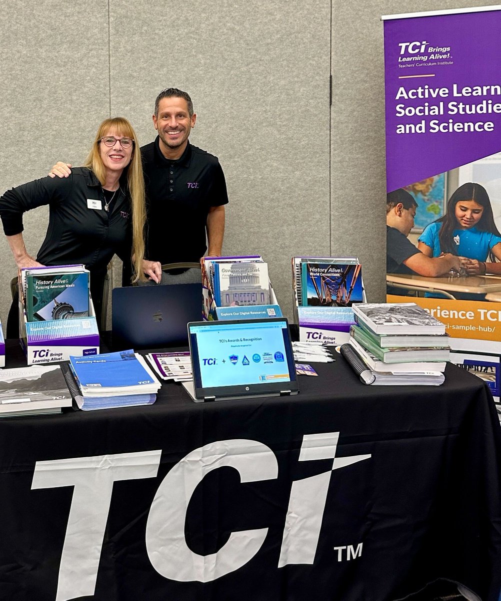 TeachTCI's tweet image. From Texas to New York to New Jersey, we’ve met incredible educators bringing social studies to life!

Thank you @LICSSNews, @TxSocialStudies @NJCSSNetwork 🙌 

#TXCSS2025 #SSChat